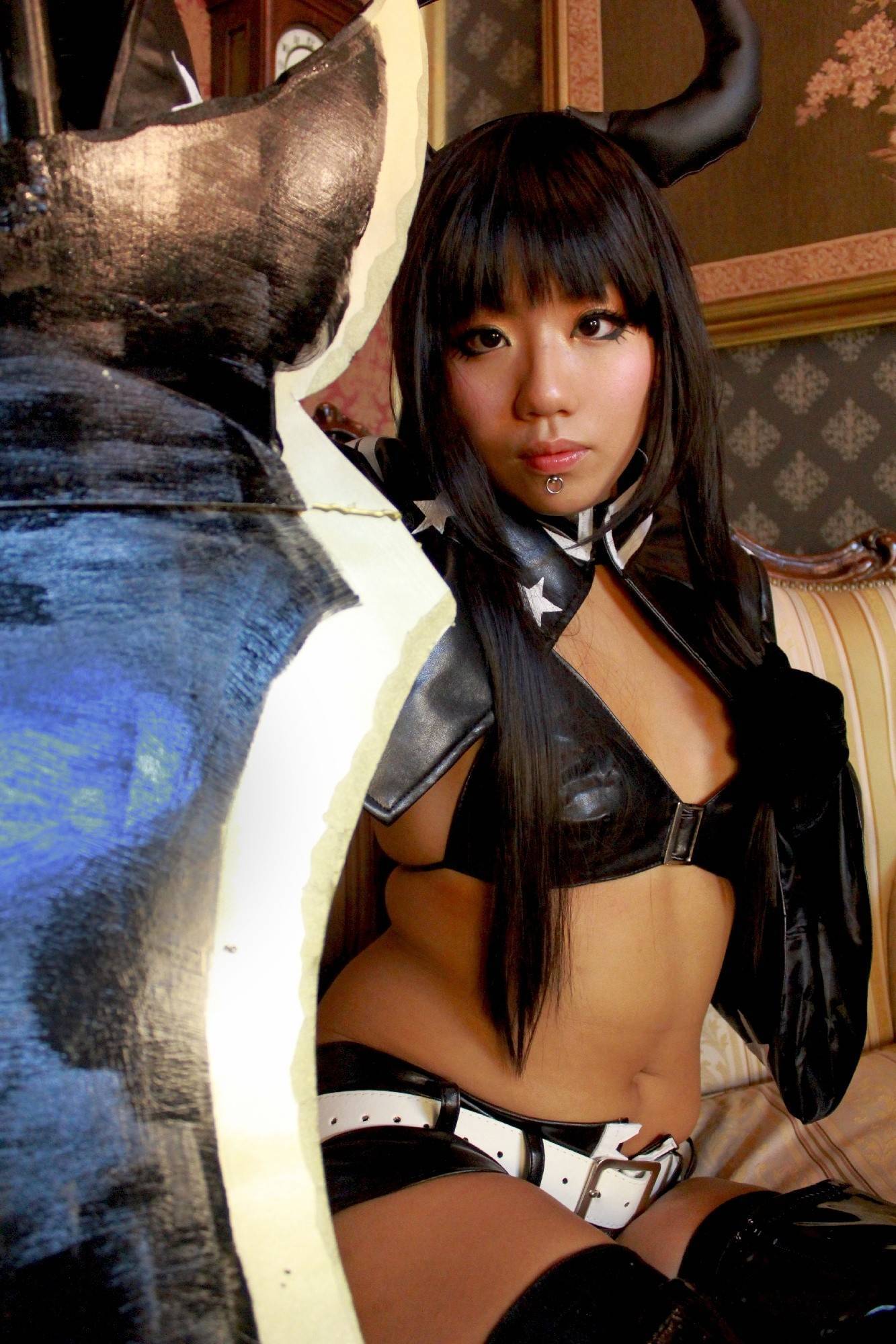 [Cosplay] Black Rock Shooter Small tits Cosplayer